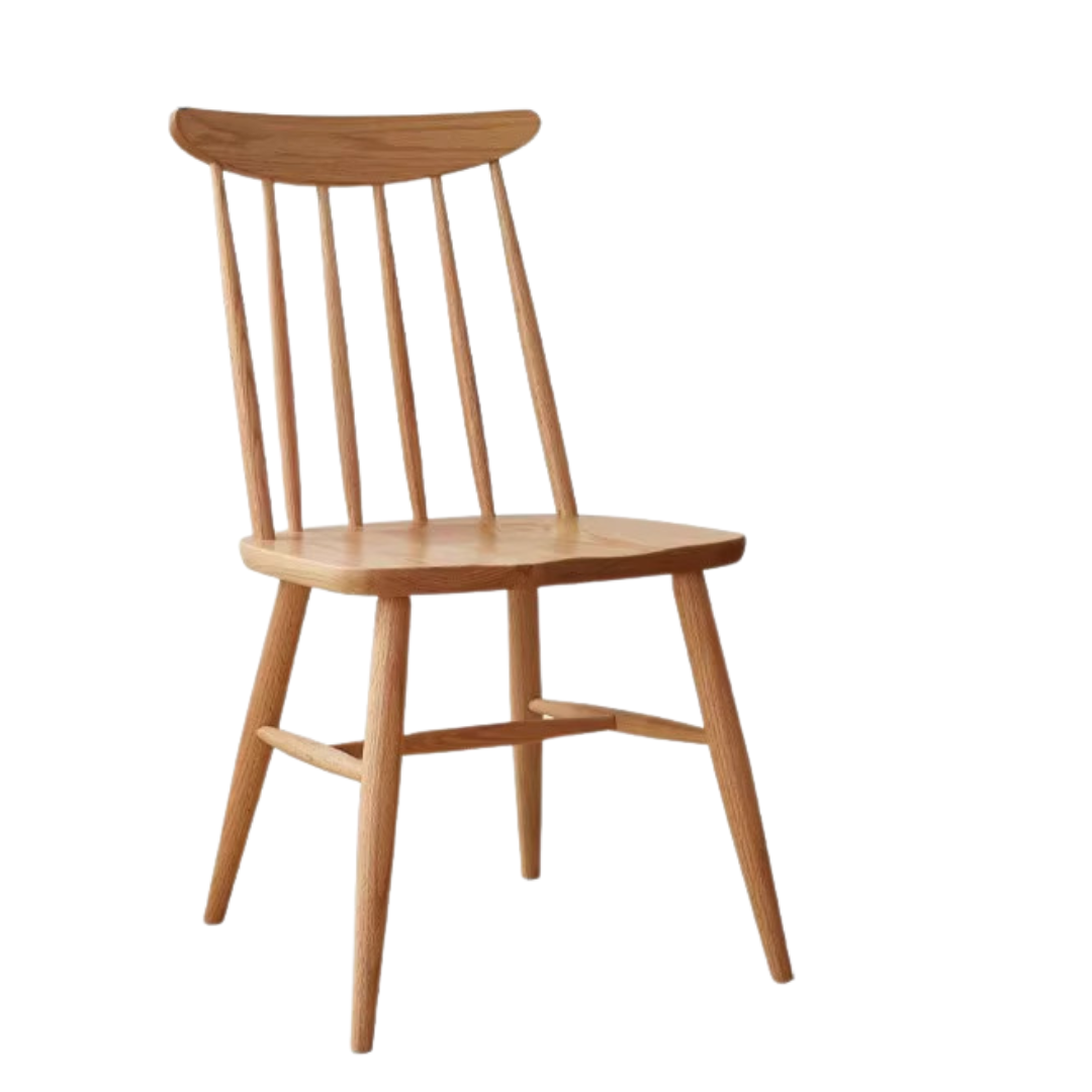 4 Pcs Set Ash, Oak, Cherry, Beech Solid Wood Windsor Chair