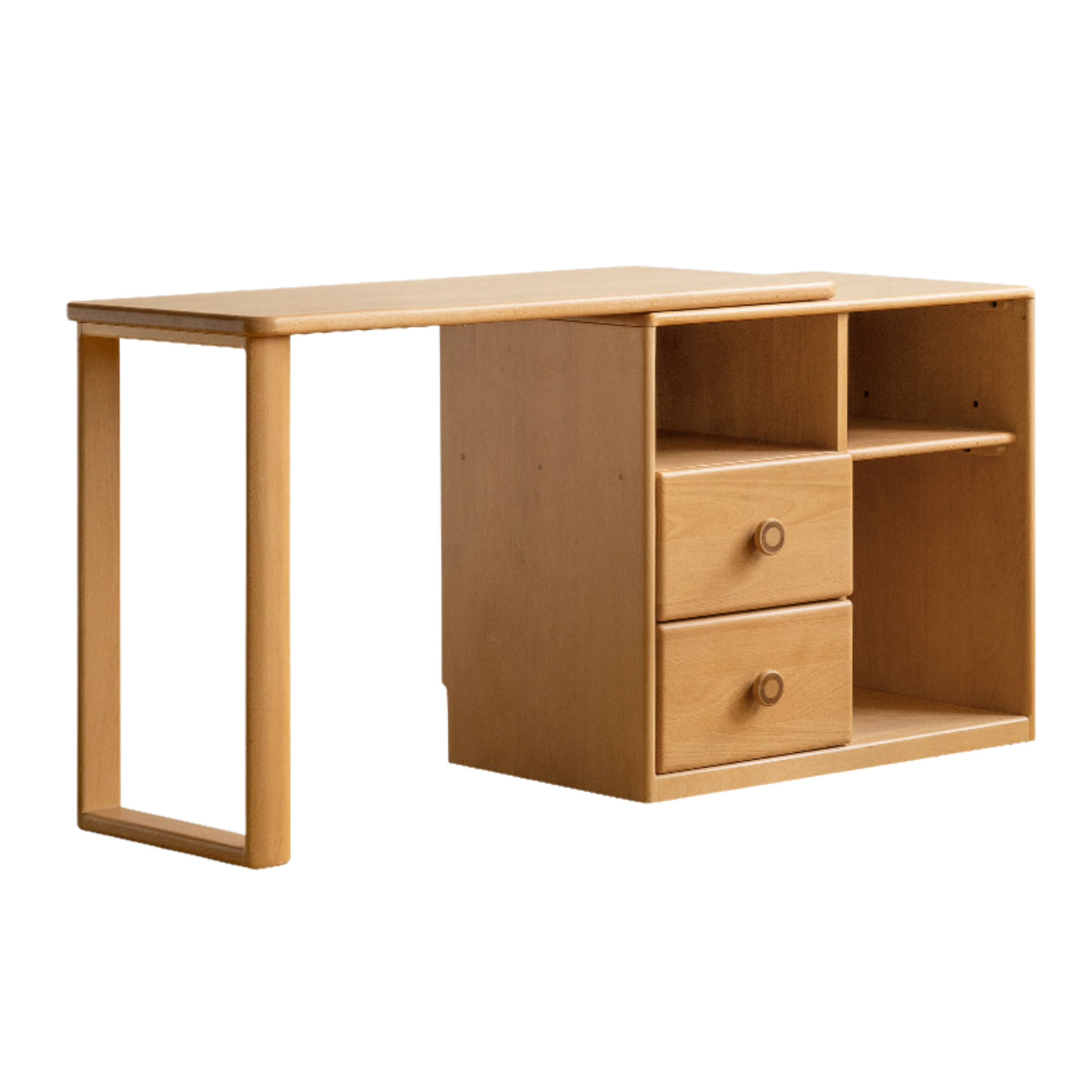 Beech Solid Wood Telescopic Student Writing Desk