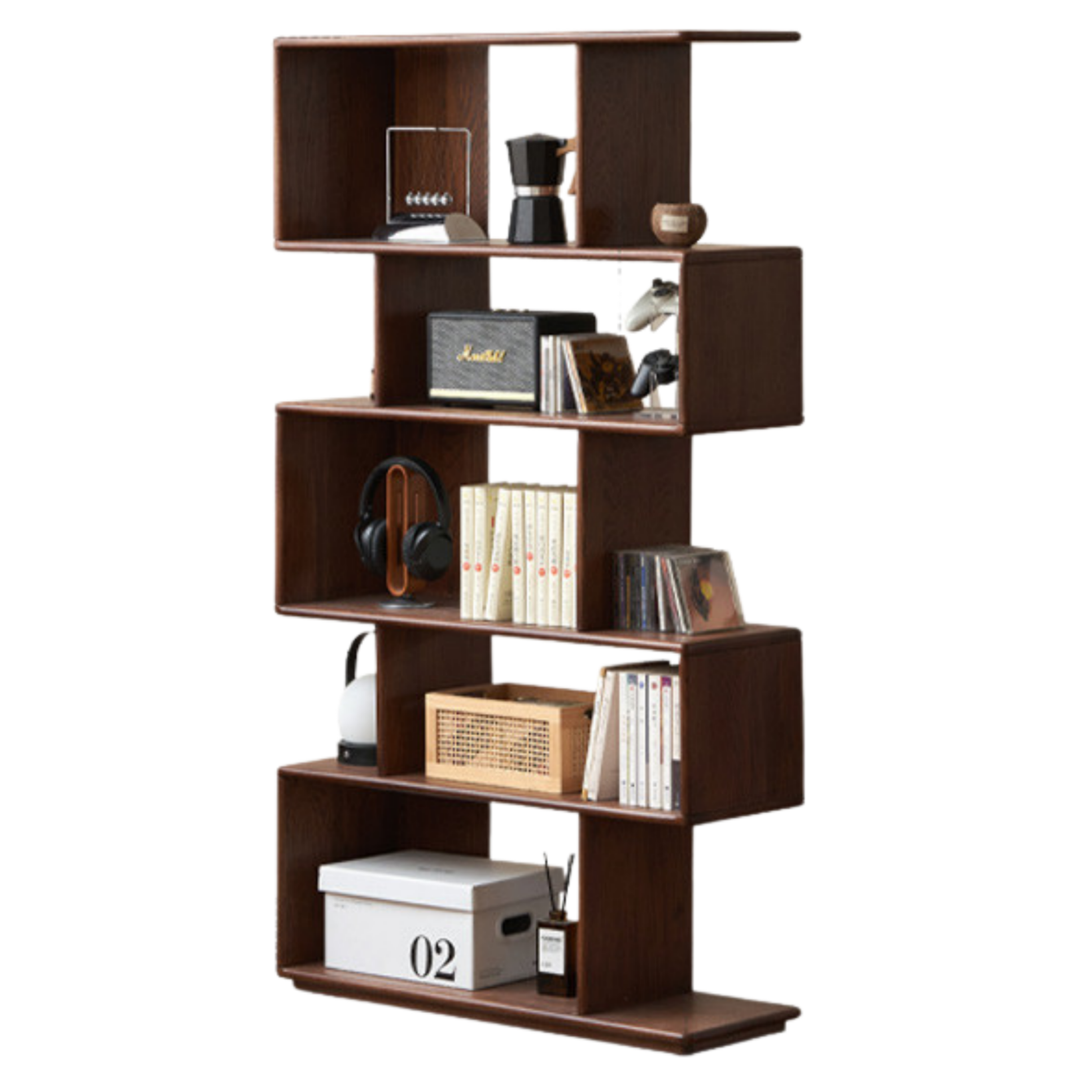 Oak Solid Wood Antique Bookshelf