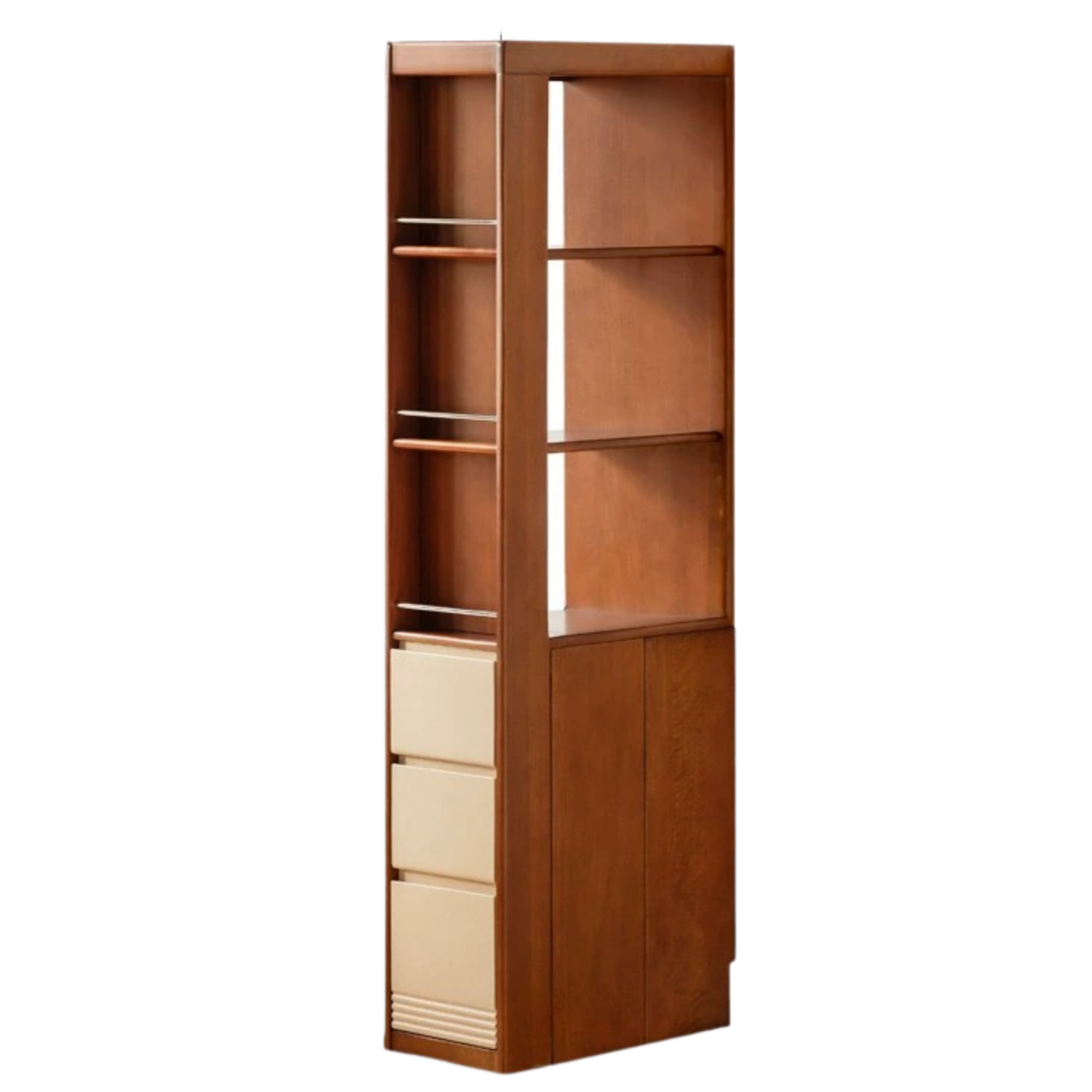 Poplar Solid Wood Retro Bauhaus Style Bookcases