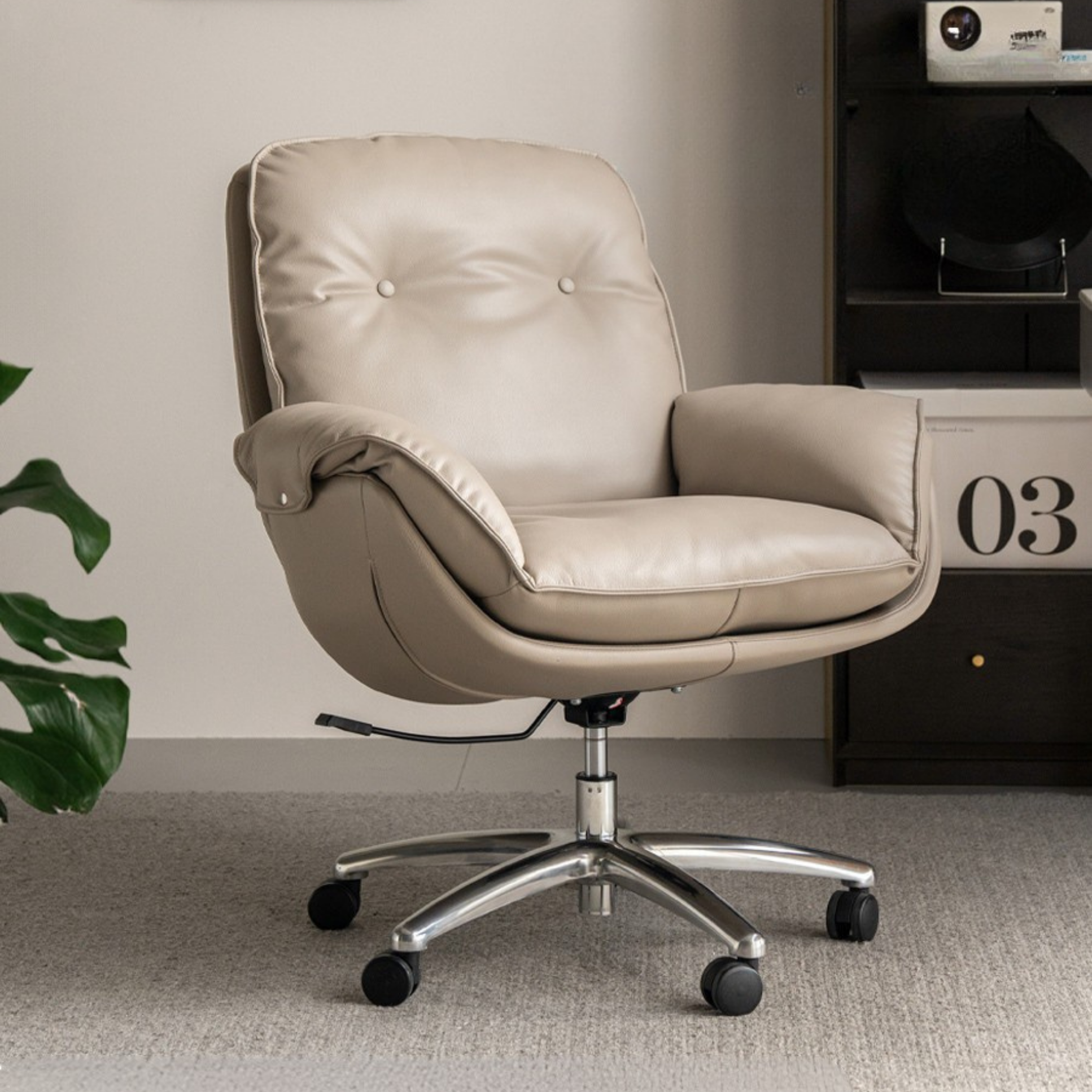 Leather Computer Soft Backrest Office Chair