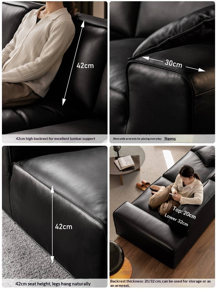 Leather Modular Deep Seat Sofa