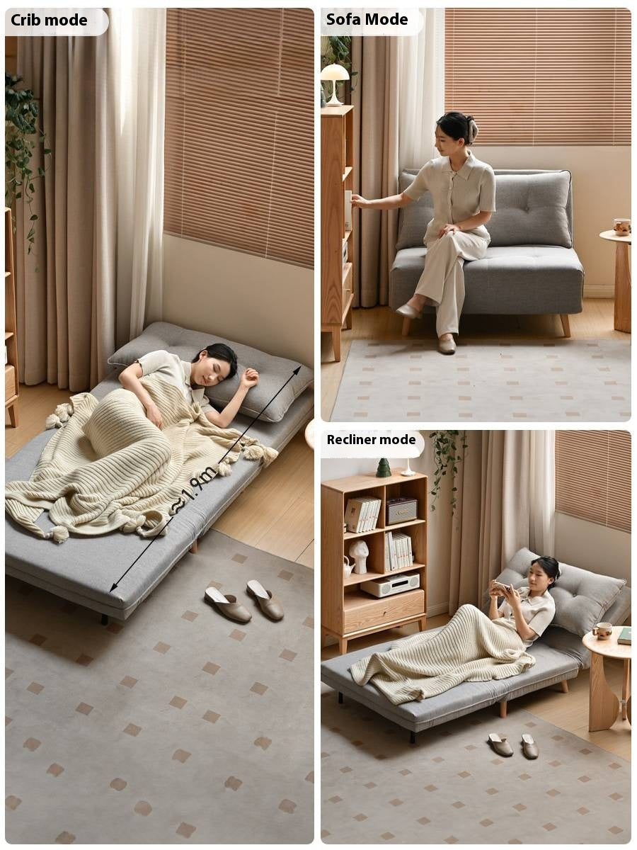 Fabric Sofa Bed, Multifunctional Folding.