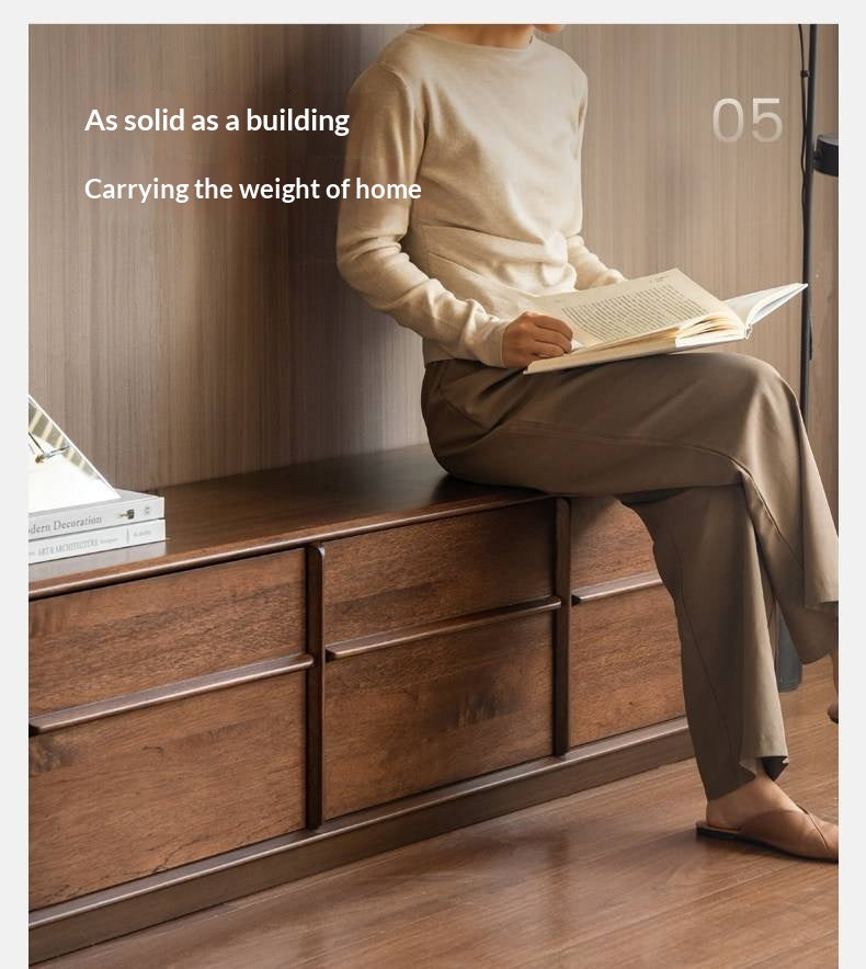 Solid Rosewood Modern Simple TV Cabinet