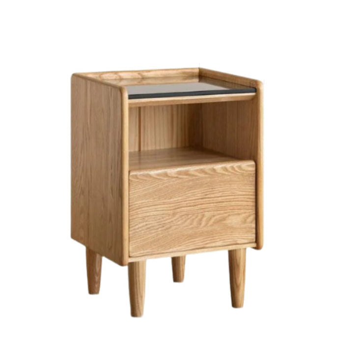 Ash Solid Wood Modern Nightstand