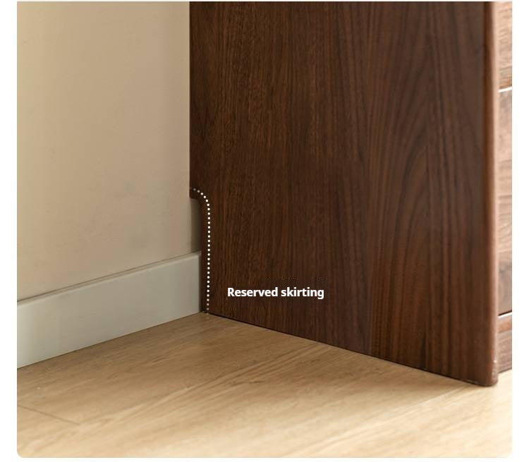 Black Walnut, South American Walnut Solid Wood Six-Drawer Chest