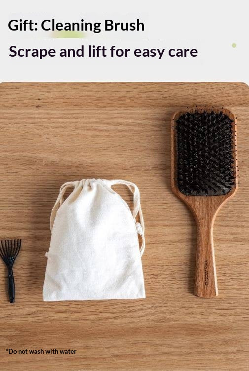 Nordic Beech Solid Wood Hair Care Cushion Comb