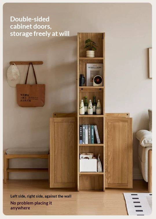 Ash Solid Wood Partition Cabinet