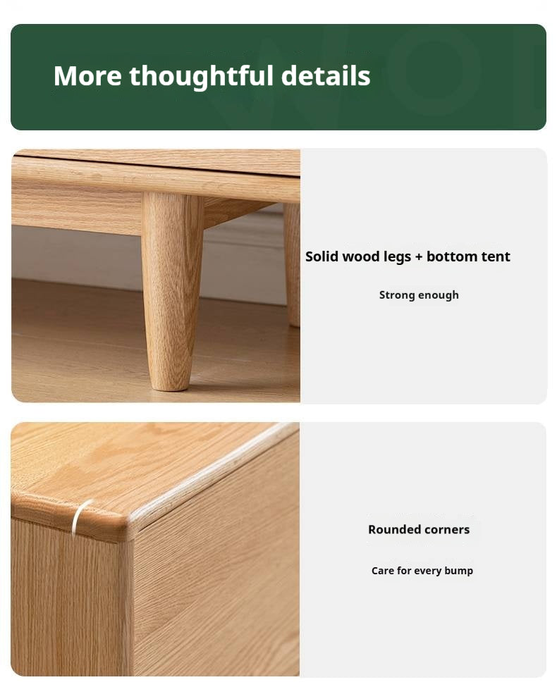 Oak Solid Wood TV Stand.