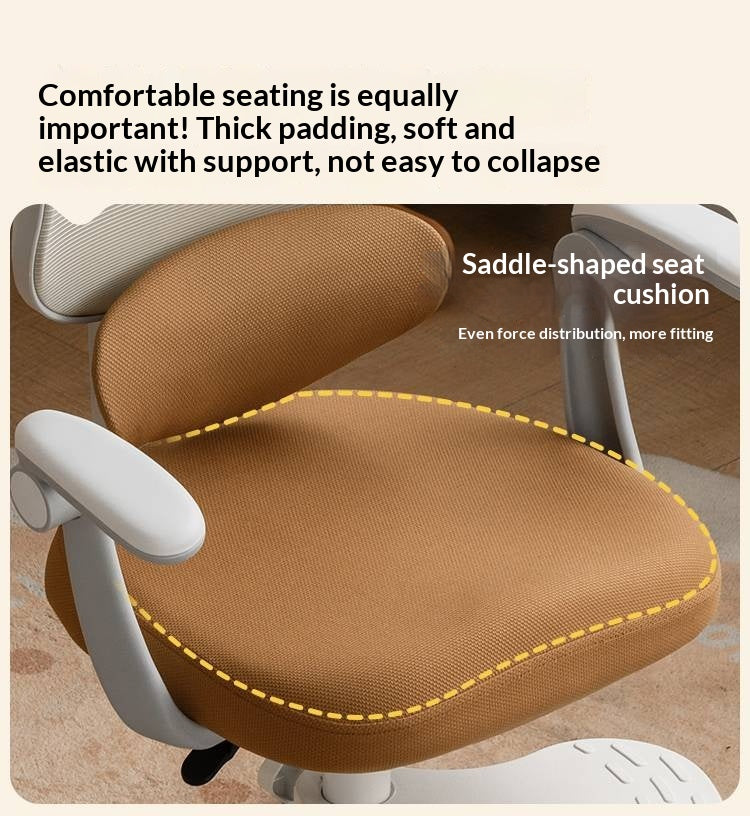 Children's Study Chair with Adjustable Backrest and Adjustable Lift