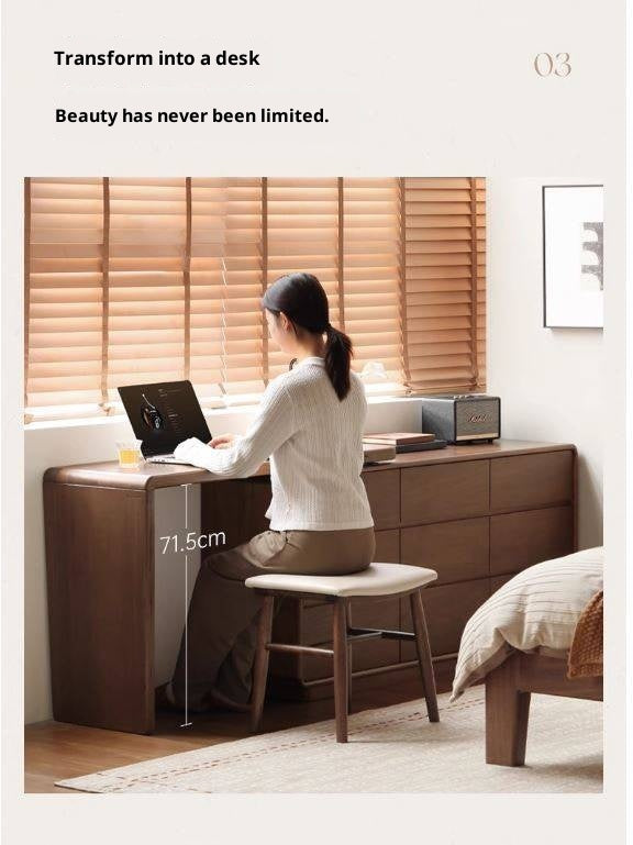 Sandalwood Solid Wood Modern Dressing Table