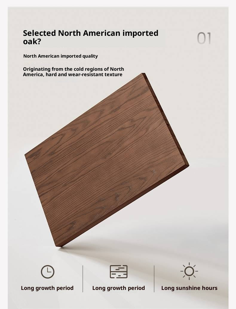 Oak Solid Wood Modern Drawer Cabinet