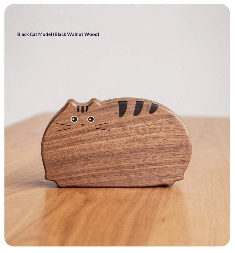 Cherry, Black Walnut Solid Wood Portable Jewelry Box with Multi-Compartment Storage