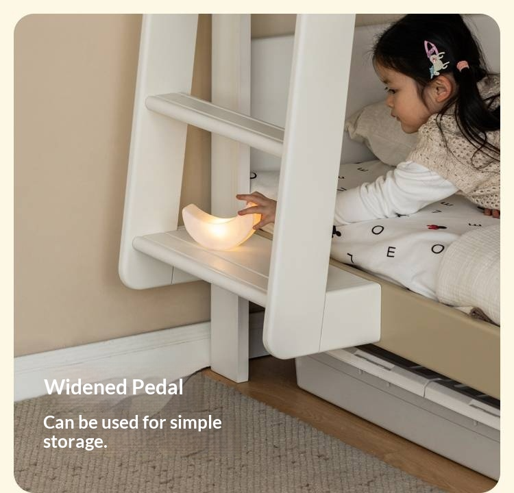 Rubberwood Solid Wood Children's Adult Bunk Bed