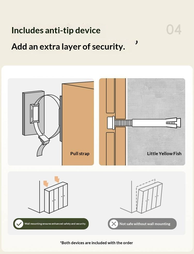 Oak Solid Wood Wardrobe French Retro Style