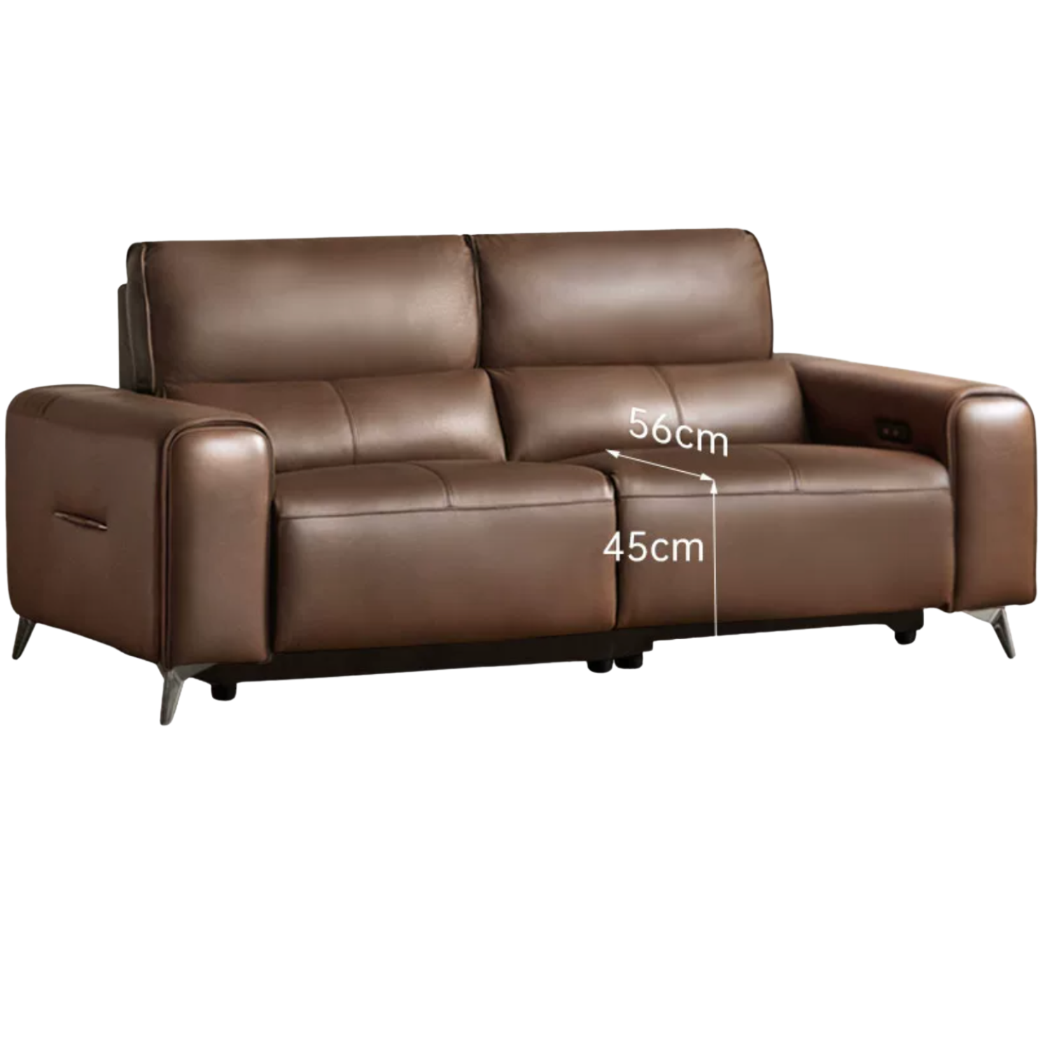 Genuine Leather High Back Electric Sofa