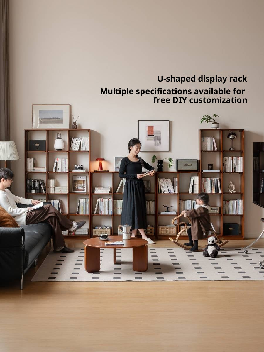 Poplar Solid Wood Antique Style Bookcase