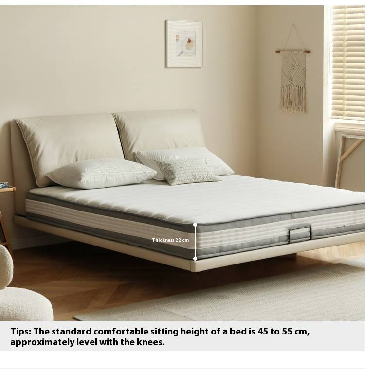 Suspension Technology Fabric Bed,Leather Bed With Light