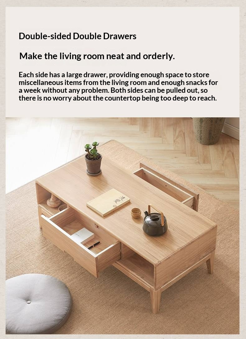 Ash Solid Wood New Style Modern Nordic Coffee Table