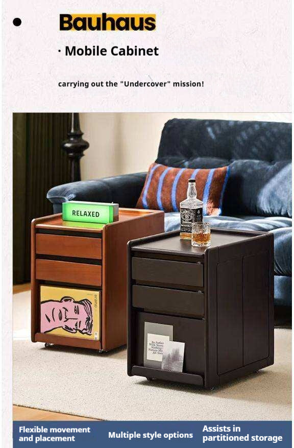 Oak, Poplar Solid Wood Simple Style Nightstand