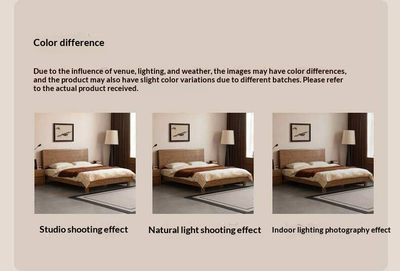 Ash Solid Wood Modern Multifunctional Night Light Bed Light Walnut Color