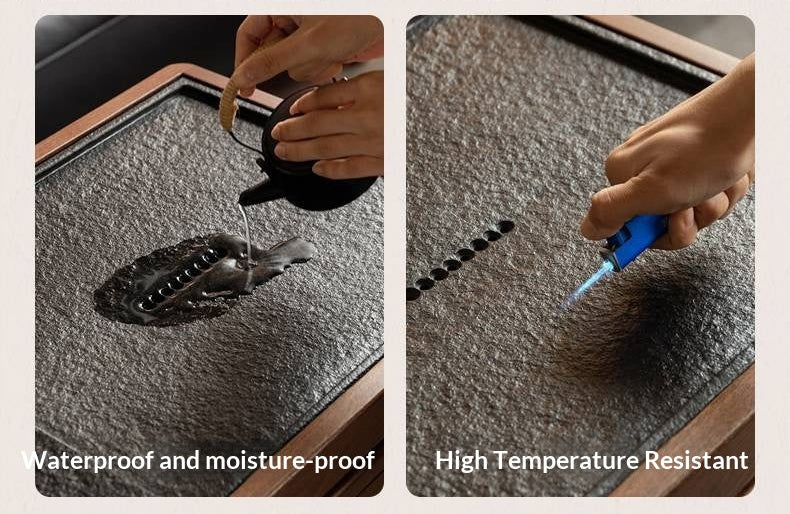 Ash Solid Wood Mobile Tea Cabinet Kettle Integrated