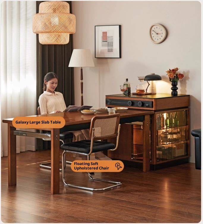 Tulipwood Solid Wood Retro Medieval Style Island Table