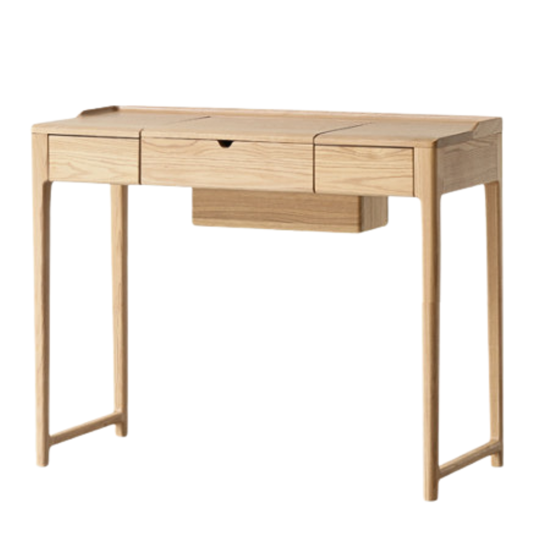 Ash solid wood small flip dressing table