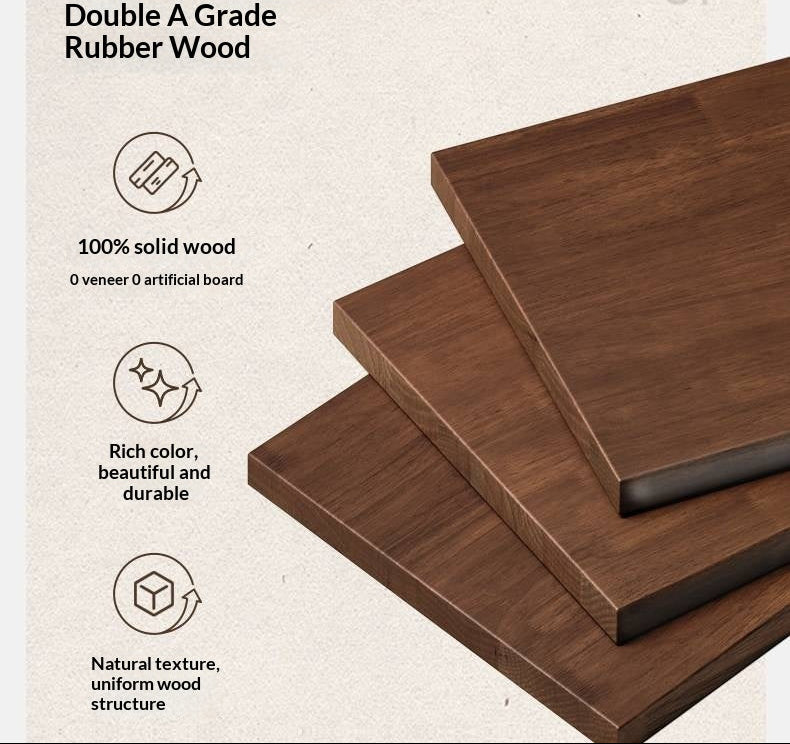 Solid RubberWood Grid Panel Dresser