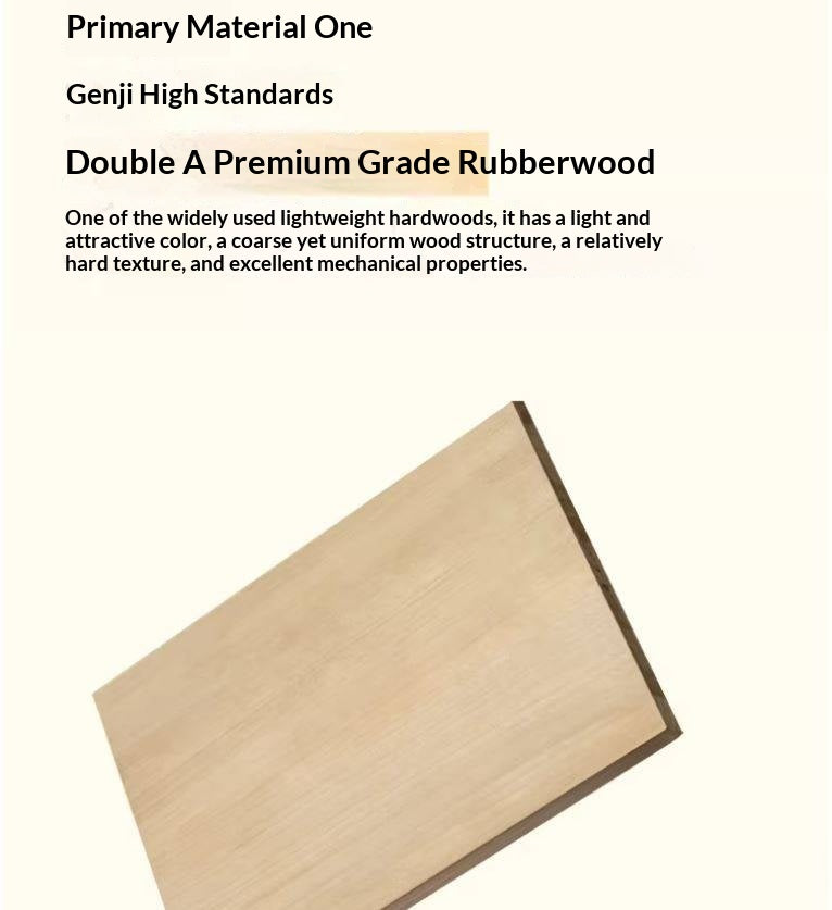 Solid RubberWood Floor Rock Plate TV Cabinet.