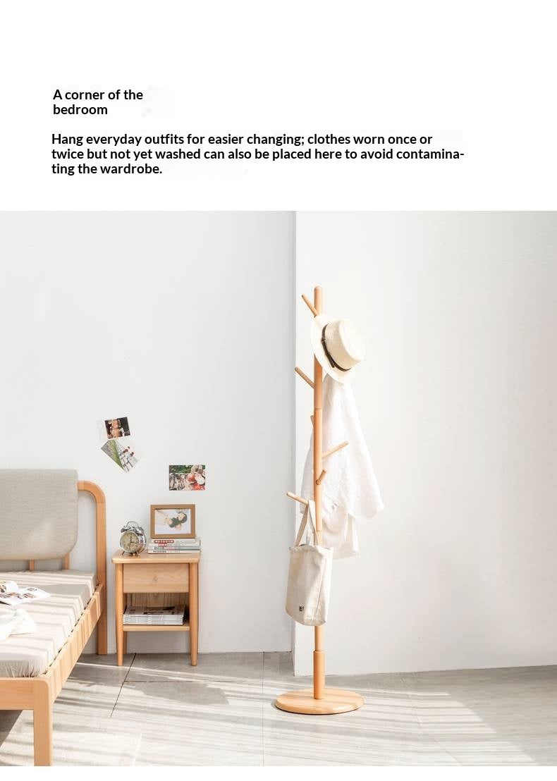 Beech Solid Wood Modern Minimalist Standing Hanger