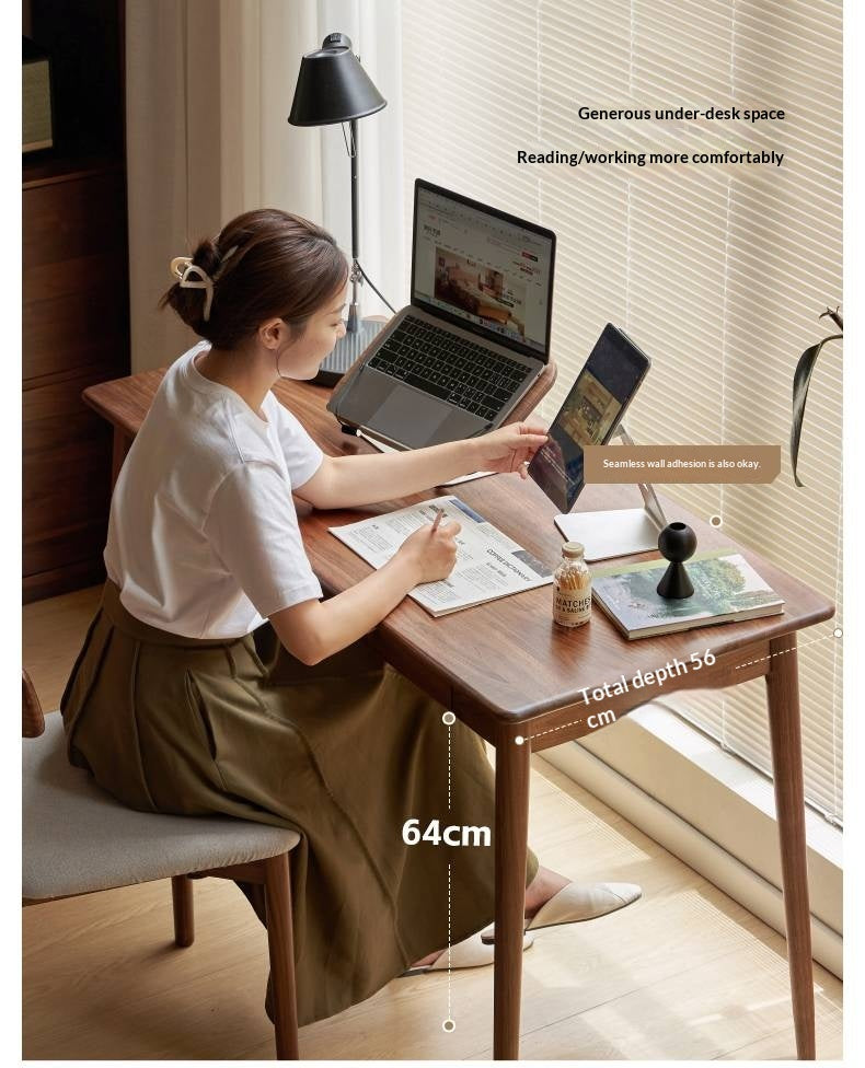 Solid Longan Hardwood, South American Walnut, Black Walnut Solid Wood Office Desk