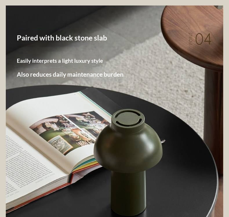 North American Black Walnut Solid Wood Italian Light Luxury Style Coffee Table