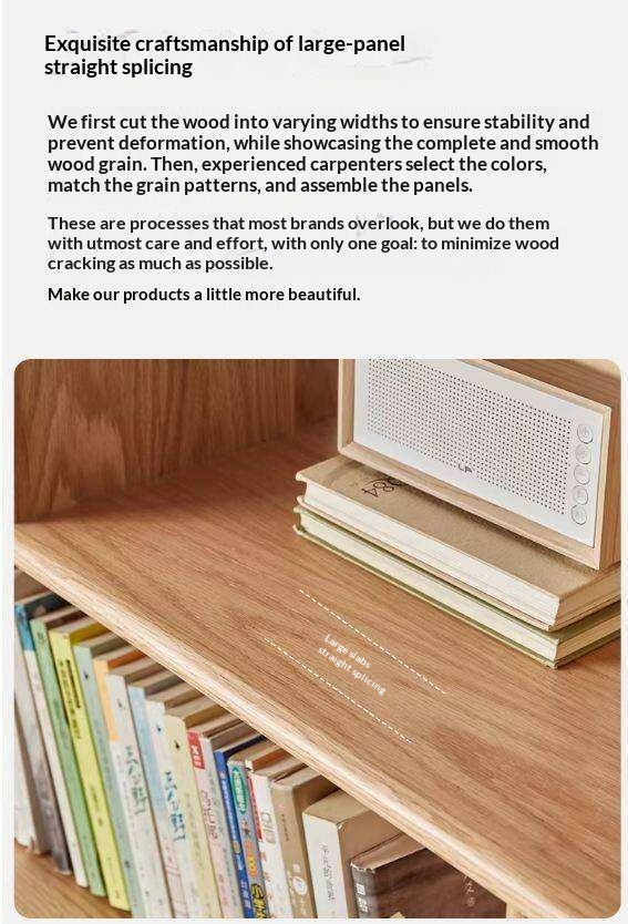 Oak Solid Wood Japanese Style Bookcase