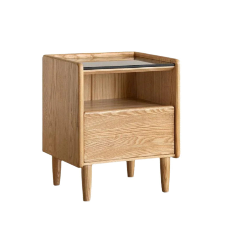 Ash Solid Wood Modern Nightstand