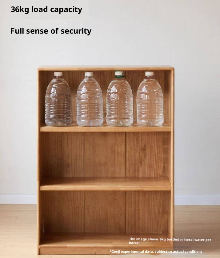 Solid Rubberwood Floor Standing Bookcase