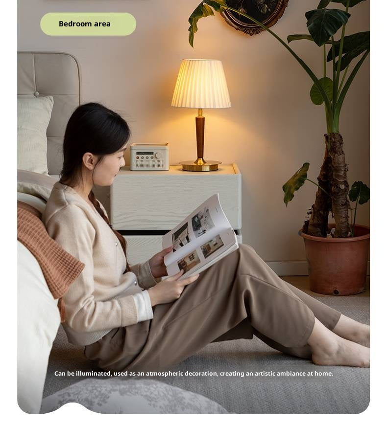 Ash Solid Wood Japanese Style Luxury Lamp