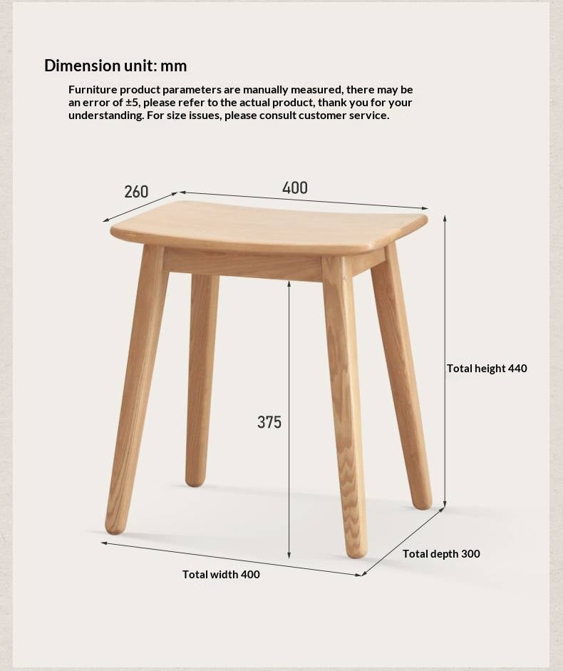 Oak, Ash Solid Wood Modern Vanity Table