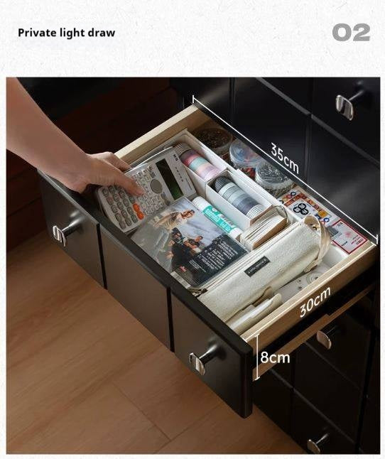 Solid RubberWood Retro Style Side Cabinets