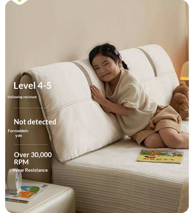 Kids Upholstered Montessori Platform Bed with Removable Washable Cover