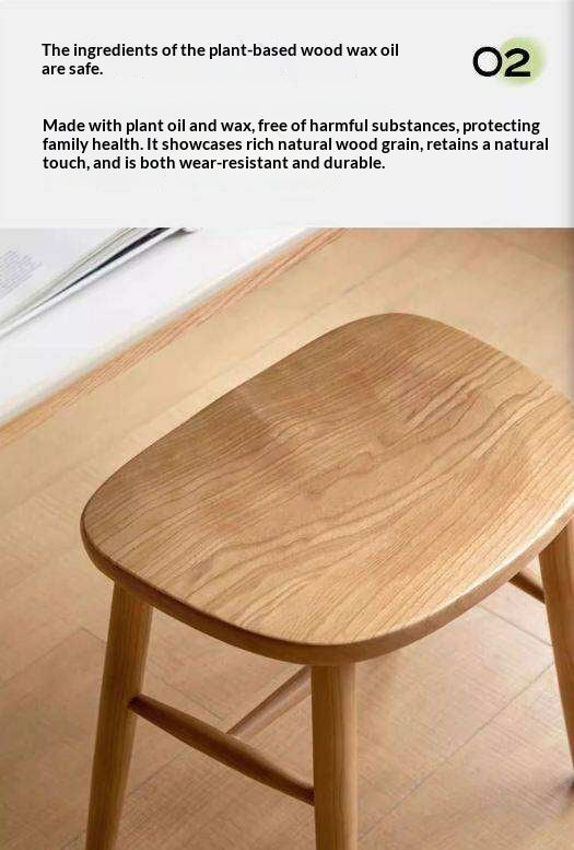 Ash, Oak, Cherry, Black Walnut, Beech Solid Wood Makeup Stool