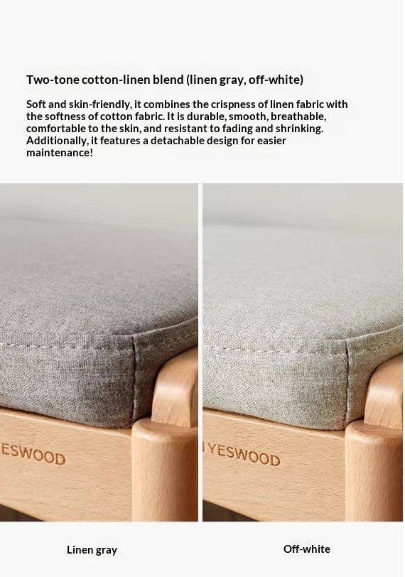 Beech, Oak Solid Wood Shoe Changing Stool