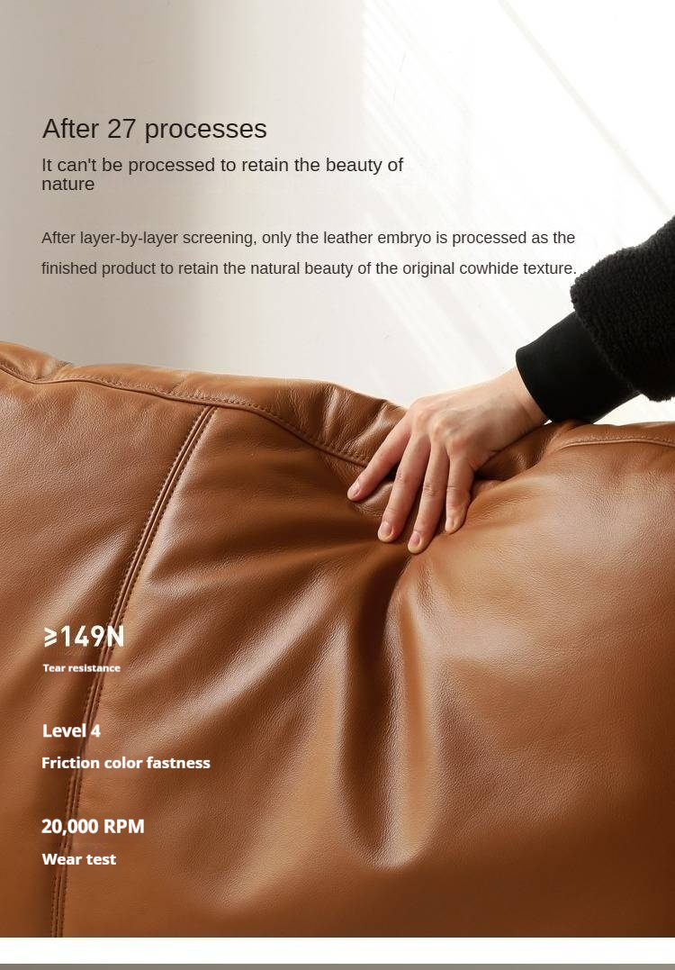 American Cow Leather First Layer Bed