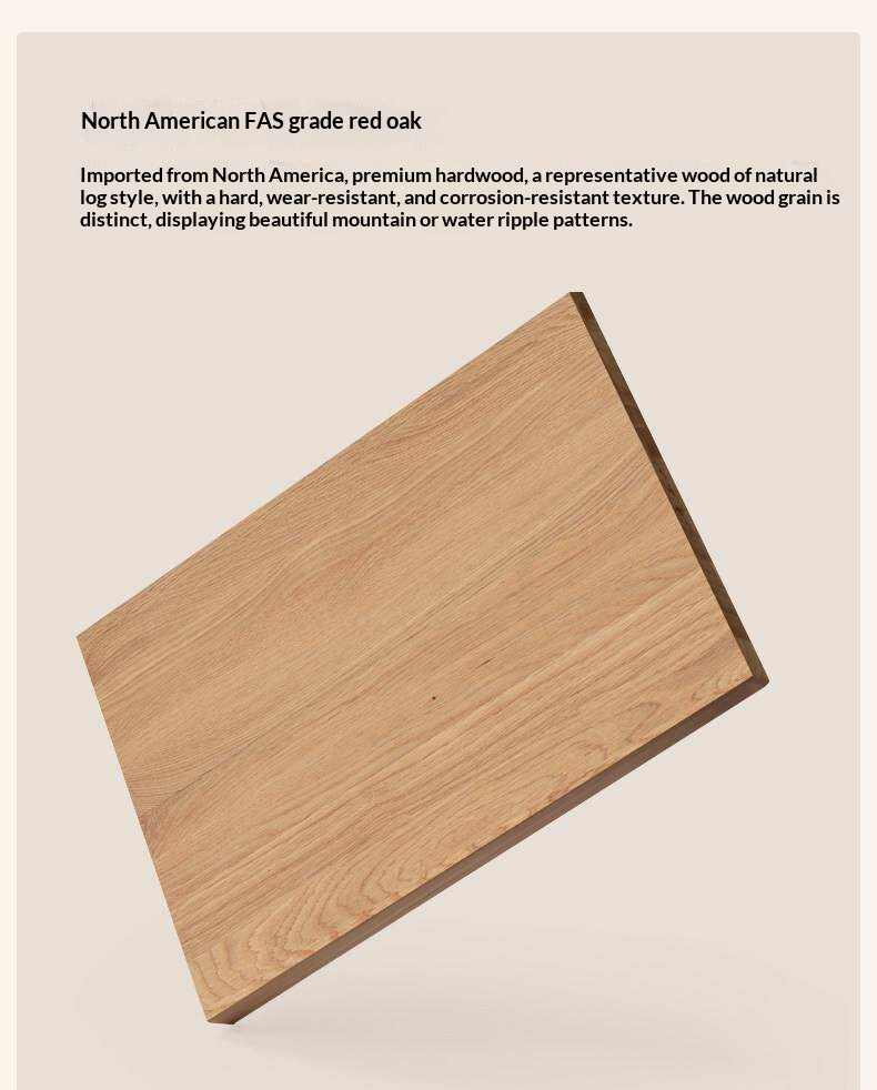 Oak, Ash Solid Wood Wall-Mounted Bookcase with Simple Storage Design