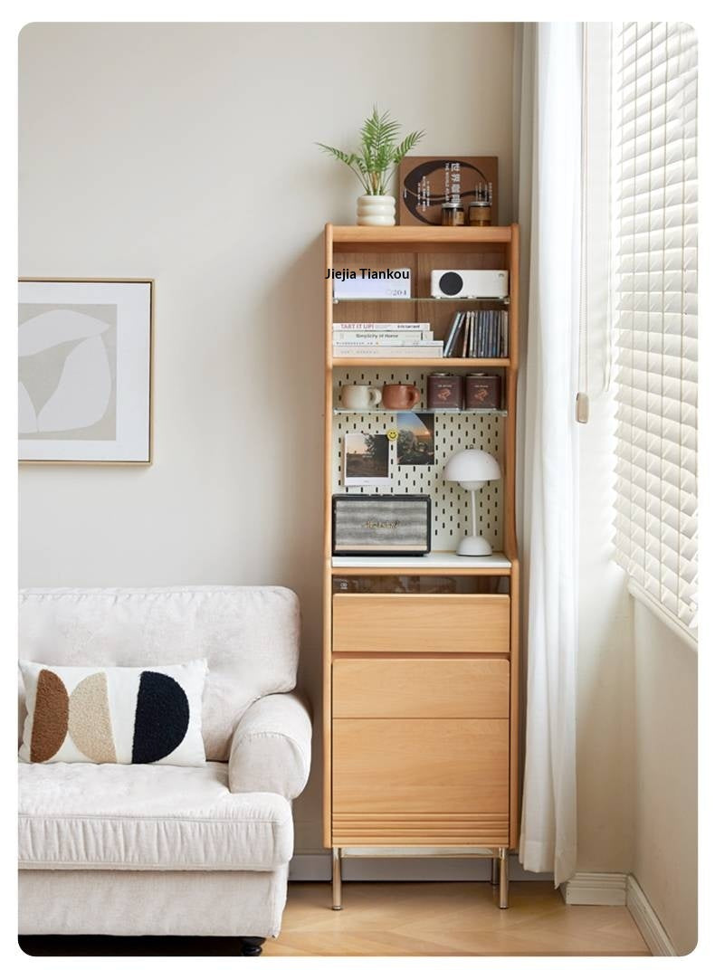 Beech Solid Wood Rock Board Dining Sideboard