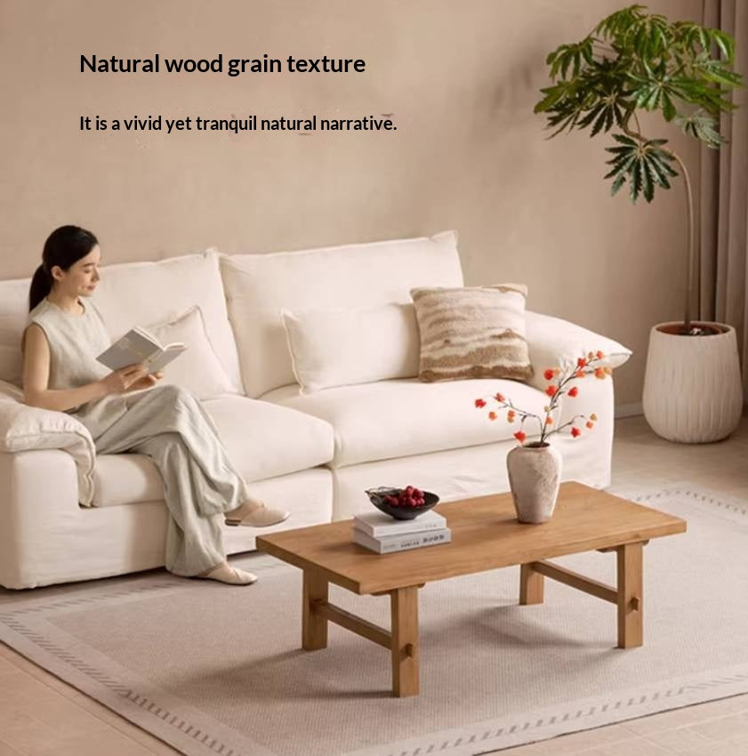 Elm Solid Wood Strange Silence Wind Style Coffee Table