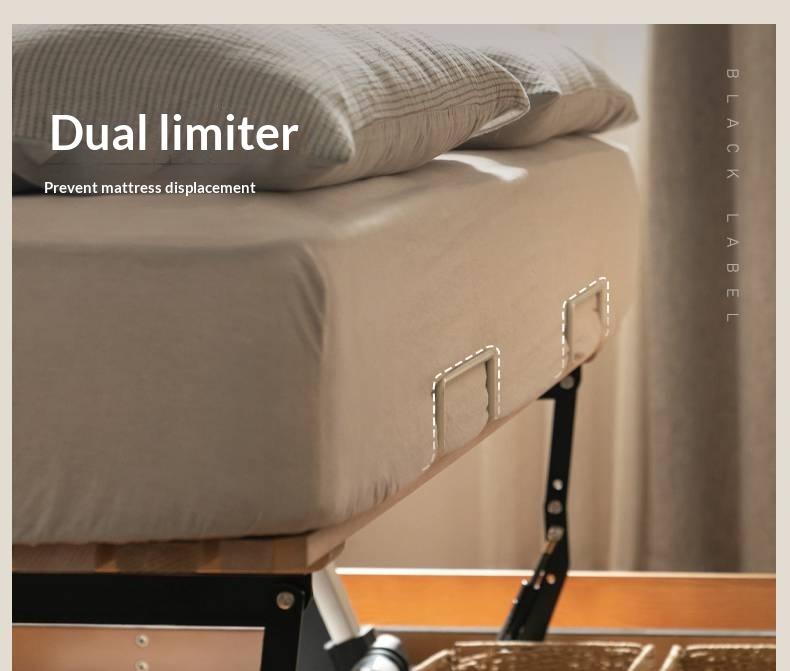 Ash Solid Wood Electric Storage Box Bed — Modern Minimalist Design