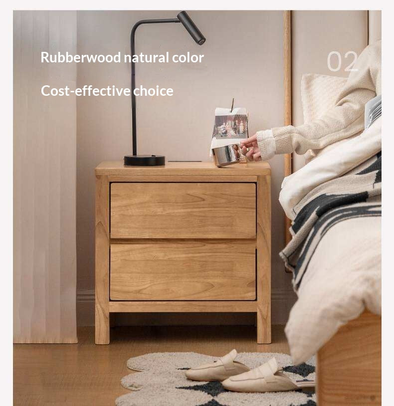 Oak Solid Wood Nordic Nightstand