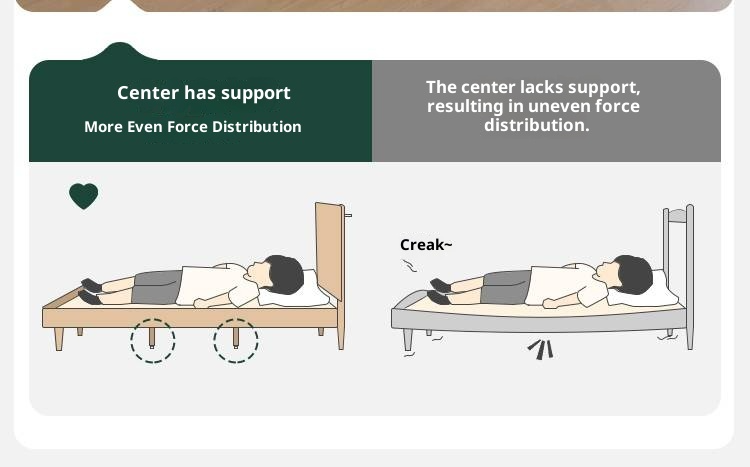 Cherry Solid Wood Rattan Bed Retro