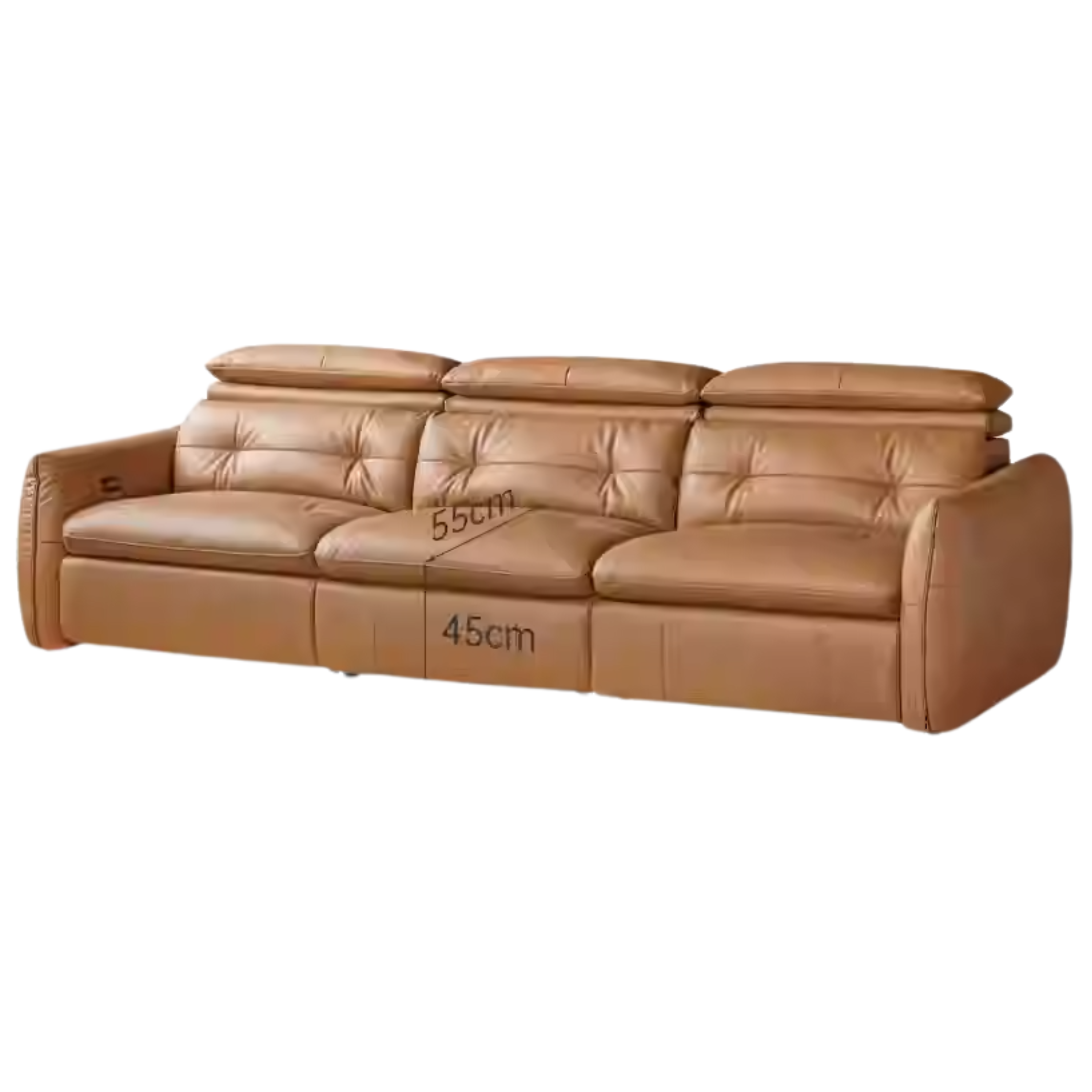 Leather Electric Luxury High Backrest Sofa
